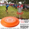 iDotha Sports Flying Disc, 2 Pack Compeition Flying Discs, Lightweight Durable Flying Disc Toys for Backyard Beach Lawn Park Outdoor Games, 105 Gram 9.3 Inch & 90 Gram 7.3 Inch.