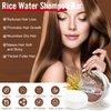 Hotiary Darkening Shampoo Bar & Rice Water Conditioner Bar Set, Rice Water Hair Growth Shampoo Soap Bar for Thinning Hair and Hair Loss, pH Balanced, for Fine & Oily Hair - Easy for Travel