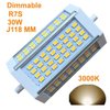 R7S LED J118 118mm Dimmable Bulb 30W Warm Light 3000k AC120V 3000LM Double Ended J LED Floodlight for R7S 200W 300w 400w Halogen Replacement (3000k warm light)