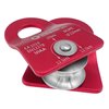 GM CLIMBING Red Micro Prusik Minding Pulley 25kN CE UIAA Certified 12mm Single Pulley Mobile Side Plates for Arborist Rigging Climbing Rescue One Unit