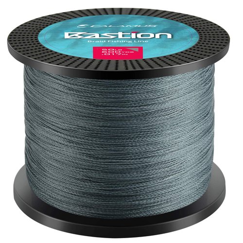 Calamus Bastion Braided Fishing Line, Gray, 300 Yds, 15 LB (4 Strands)