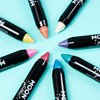Iridescent Glitter Paint Stick/Body Crayon makeup for the Face & Body by Moon Glitter - 0.12oz - Set of 6
