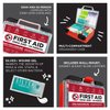 Be Smart Get Prepared First Aid Kit, 250 Piece. Exceeds OSHA ANSI Standards for Office, Home, Car, School, Emergency, Survival, Camping, Hunting, & Sports. FSA HSA