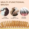 Combetter Natural Bamboo Hair Brush(No handle), Massaging Scalp, Detangling brush for Women, Men &Kids, Eco-friendly Natural Wooden for All Hair Types