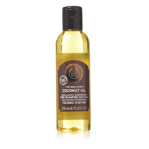 The Body Shop Coconut Oil Brilliantly Nourishing Pre-Shampoo Hair Oil, 6.75 Fluid Ounce