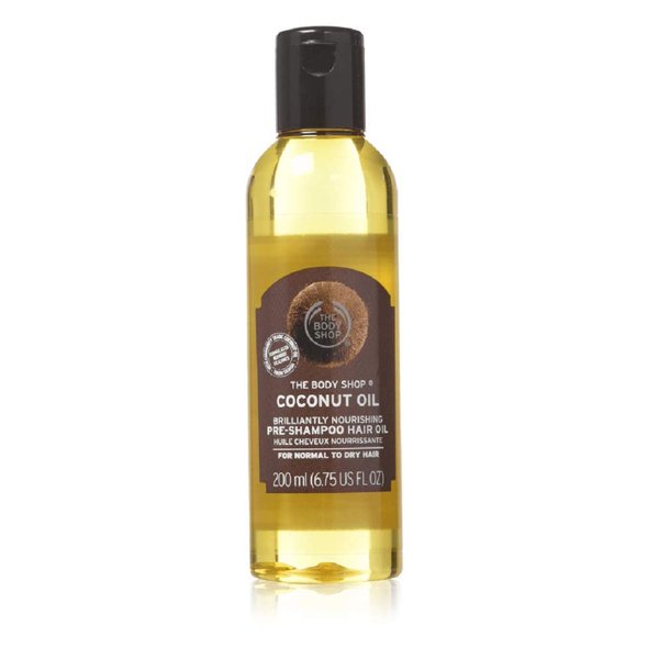 The Body Shop Coconut Oil Brilliantly Nourishing Pre-Shampoo Hair Oil, 6.75 Fluid Ounce