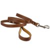 4' Genuine Leather Classic Dog Leash 5/8" Wide, Medium Dogs