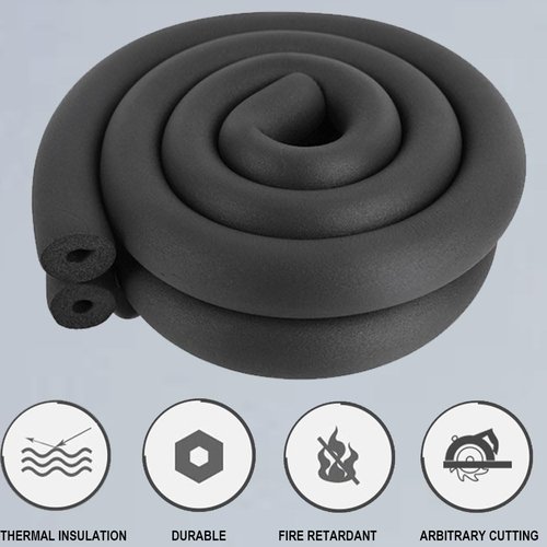 Pipe Insulation,Foam tubing 3/4inch (3/4" ID , 6FT)for Pipeline,Guitar Rack , Utensils,and Roof Rack, etc (3/4x1-31/64)