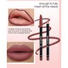 Matte Lip Liner Pencil Set, 12 Colors Creamy Lipliner Crayon, Long Lasting Waterproof Lip Tint Stain, Smooth, High Pigmented, Smudge-Proof Non-Stick Cup Lipstick Makeup Pen, Lip Liners Kit for Women-S