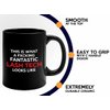 Flairy Land Appreciation Coffee Mug 11oz Black - Funtastick Lash Tech Looks - Funny Work Promotion Gift Lash Tech Girly Mascara Eyelashes Makeup Lover Esthetician