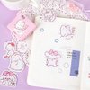 Small Rabbit Stickers, Obujopal 45Pcs Cute Animal Stickers for Scrapbooking Journaling Planners Laptop Diary Planner Collage Envelope Phone Case DIY Art Crafts Decoration