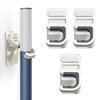 Broom Holder Wall Mount (3 Pcs), Mop Holder, Broom and Mop Organizer Wall Hanging, Holds Self Adhesive No Drilling Holder Wall Mount, Broom Organizer Wall Mount for Home, Kitchen, Garage Storage