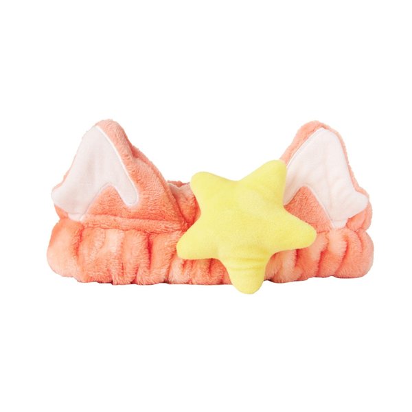 The Crème Shop 3D Teddy Headyband™ - Plush SPA Headband with Stretchy Elastic Band for Comfortable Fit - Ideal for Hair Control during Beauty and Skincare Routines (RED PANDA)