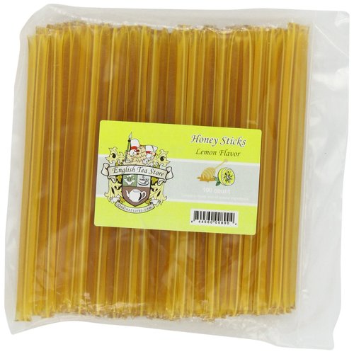 English Tea Store Honey Sticks, Lemon, 100 Count