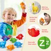 TEWIWAP ABC Matching Dinos Alphabet Learning Toy, Dinosaurs for Toddlers, Toys for Kids 4-6, Montessori Learning Toys for 3 4 5 Year Old, Fine Motor Toys (26PCS Dinos with 26 Letters)