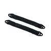 90mm Suspension Damper Travel Limit Straps for Traxxas EREVO 2.0 E-REVO REVO 3.3 Summit Slayer for Axial AX10 SCX10 EXO Wraith Yeti RC Crawler - Black 2pcs