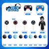 Video Game Cake Toppers Gamer Cake Decoration Game Controller Blue Black Ball Cake Toppers for Game Theme Party Man Boy Birthday Party Supplies (Style 1)