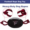 Pets First NFL Atlanta Falcons Football Dog Toy, Tough Quality Nylon Materials, Strong Pull Ropes, Inner Squeaker, NFL Team Color