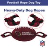 Pets First NFL Arizona Cardinals Football Dog Toy, Tough Quality Nylon Materials, Strong Pull Ropes, Inner Squeaker, NFL Team Color