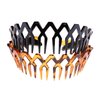 Women Men Plastic Sharks Tooth Headband Toothed Hairband Hair Comb Zigzag Hair Band Hair Hoop Hair Accessory (Black)