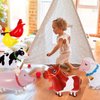 6 Pcs Walking Animal Balloons for Kids,Farm Animal Balloons,Walking Farm Animal Foil Mylar Balloon,Farm Birthday Decorations for Farm Theme Party Supplies (Animal)