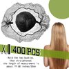 400 Pcs Hair Nets for Women Hair Nets for Food Service Invisible Elastic Edge Mesh 20 Inches Hair Nets, Ballet Dance Hair Bun(Black)