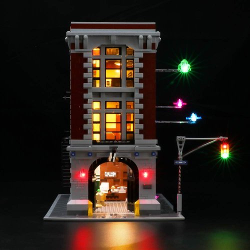 BRIKSMAX Led Lighting Kit for Ghostbusters Firehouse Headquarters - Compatible with Lego 75827 Building Blocks Model- Not Include The Lego Set(Remote-Control Version)