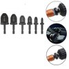 6pcs HVAC Repairing Set Air Conditioner Copper Tube Expander Swaging Tool Manual Pipe Swage Expander Drill Bit Soft Copper Tubing Bit with 1/4'', 3/8'', 1/2'', 5/8'', 3/4'', 7/8' Bits