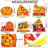 Suzile 6 Pcs Pizza Party Decorations Wooden Pizza Centerpieces Pizza Table Decorations Pizza Birthday christmas Party Favors Decorations for Home I Love Pizza Gifts Baby Shower Party Supplies
