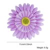 Lawie 18 Pack Fake Artificial Silk Gerbera Daisy Flower Sunflower Daisies Hair Clips Barrettes Clamp Clasps Bow With Alligator Brooch Pin Tropical Hair Pieces Accessories African Holiday Wedding Party