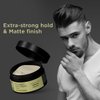 The Man Company Machismo Stronghold Hair Wax for Men| Stylish Matte Finish with Volume | Non Sticky - 100gm