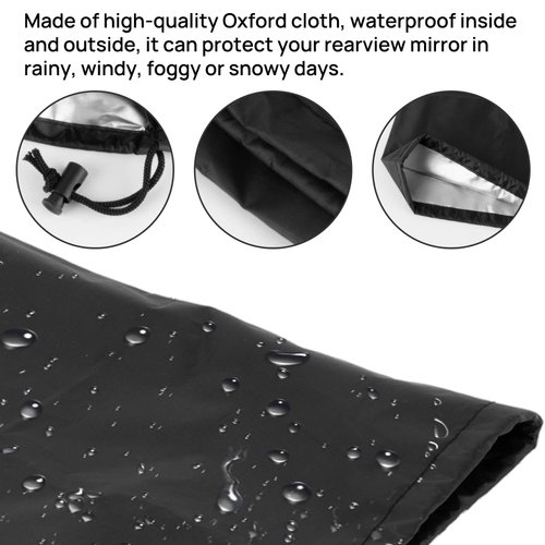 PSLER Universal Side Mirror Covers - 2 PCS Car Side Mirror Cover Rearview Mirror Cover Side View Mirror Cover Snow Ice Winter Waterproof Car Exterior Accessory