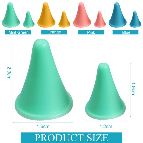 28 Pcs Knitting Needle Stoppers Colorful Knitting Needles Point Protectors 2 Sizes Needle Tip Stoppers Knit Needle Tip Covers Knitting Needles Cap, for Beginners Knitting Craft DIY