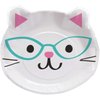 Creative Converting 328704 Cute Cats Shaped Paper Dinner Plates - 8 Pcs Multicolor, 8" x 9"