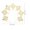 Uonlytech Angel Bridal Gold Halo Headband, Angel Halo Headband Crown Retro Goddess Halo Hair Band Wedding Headpiece for Women Girls Bridal