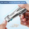Toenail Clippers for Seniors - Stocking Stuffers for Men Women Nails Cutter Ultra Sharp, Christmas Xmas Gifts for Men Dad 16mm Nail Clippers for Men