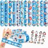 48 Penguin 24PCS Tattoos Sticker 24PCS Slap Bracelets Perfect for Themed Birthday Party Favors Baby Showers or Classroom Rewards Ideal Decor and Gifts for Girls and Boys