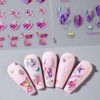 5D Dreamy Mermaid Tail Nail Stickers Summer Nail Decals 5D Embossed Laser Mermaid Nail Art Stickers Sea Wave Fishtail Shellfish Starfish Nail Design Stickers Self Adhsive Ocean Stickers for Nails DIY
