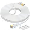 Ethernet Cable 75 ft, Supports Cat 8/ Cat 7 Standard High Speed Flat Design Long Ethernet Cable, Shielded RJ45 Network Cable for Routers, PS4, Backward Compatible with Cat 6e/Cat6/Cat 5e/Cat5