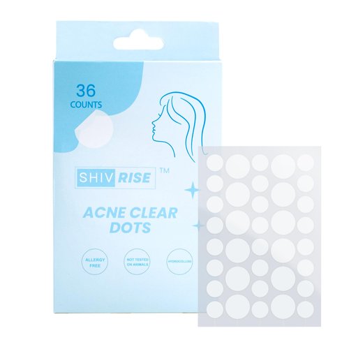 SHIVRISE Pimple Patch - Hydrocolloid Acne Patch for Face | Overnight Spot Treatment | Covering Blemishes | Cruelty-Free | All Skin Types | 2 Sizes (36)