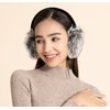 ZLYC Womens Girls Winter Fashion Adjustable Faux Fur EarMuffs Ear Warmers, Grey