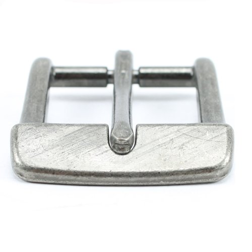Classic Belt Buckle for Men for Women Replacement Leather Belt (Antique Silver, 1-1/2")
