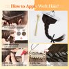 Full Shine Sew In Hair Extensions Real Human Hair 22 Inch Weft Extensions Real Remy Hair Color #2 Dark Brown Double Weft Full Head Set Straight Hair Weaves 105 Grams Hair Weft Bundles Straight Hair
