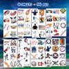 96 PCS Baseball IndividallyTemporary Tattoos, Baseball Tattoos Stickers, Baseball Party Favors, Baseball Party Decorations, Baseball Birthday Decorations, Baseball Gifts Rewards Activity