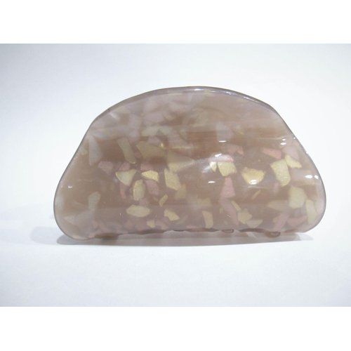 Generic Mixed color gray marbled hair claw clip