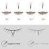 Lash Extension Supplies, 2 Trays 12 Rows Volume Eyelash Extensions, Soft Faux Mink Individual Lashes, Japanese Camellia Natural Series, 0.05-C, 10mm & 11mm, Caramel