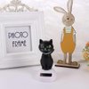 Black Solar Cat Toy Dancing Cat Figure Car Ornament,Dancing Toy Ornaments Solar Powered Car Dashboard Interior Decoration Desktop Decor Gift Window Party Car Desk Home，Learning and Education