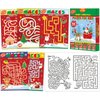 Wiooffen 168 Pages Christmas Maze Books for Kids Ages 3-8, 6-Pack- 6 Beginner Level Kids Activity Books Busy Books -Christmas Stocking Stuffer Gifts Children Amazing Maze Games Birthday Gifts Supplies