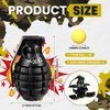 Sratte 2 Pcs Toy Hand Grenade for Battle Game with 20 Round Foam Ammo Model Tactical Toy Grenade Fake Military Toys for Outdoor Army Military Camo Party Favors Pretend Role Play Prop Game(Black)