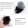 2 Pack Facial Cleansing Brush 2 in 1 for Face Exfoliation, Beomeen Silicone Face Scrubber for Men, Dual Sided Soft Bamboo Charcoal Microfiber Face Scrub Brush for Pore Deep Cleansing with Lid, Black